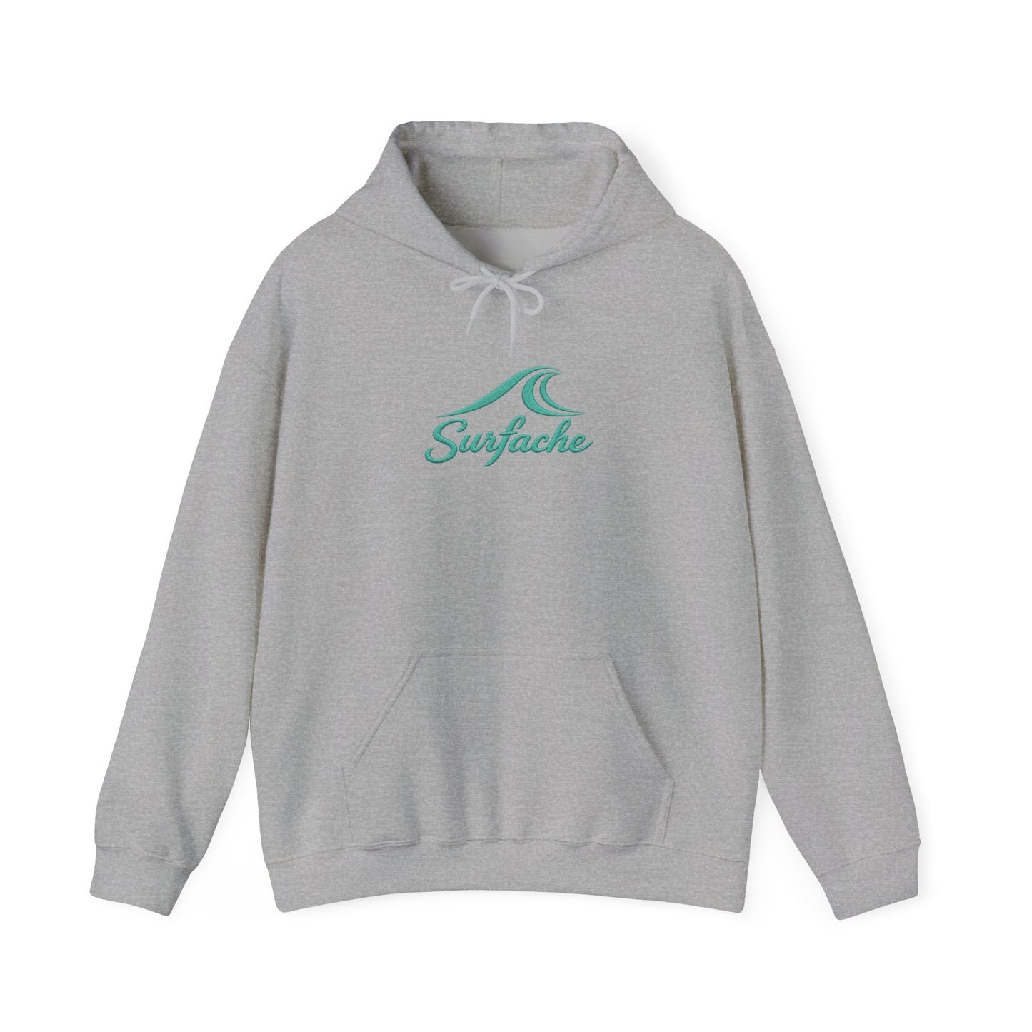 Surfache World Cup Wave Hoodie — Vintage Surf Patch Graphic Hooded Sweatshirt