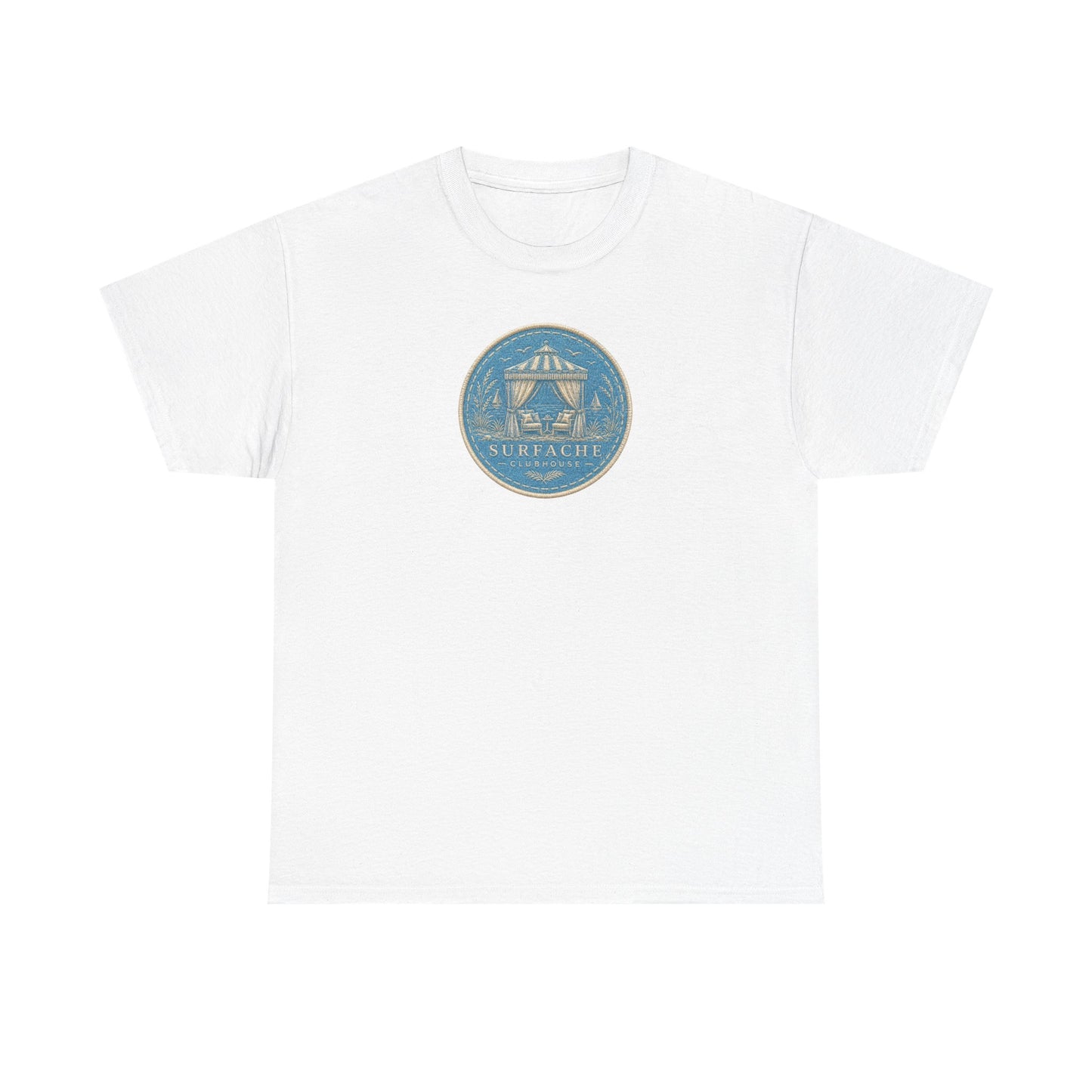 Surfache Cabana Club T‑Shirt – Tropical Beach Cabana Graphic Tee