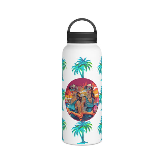Surface Beach Volleyball Club Stainless Steel Water Bottle, Handle Lid