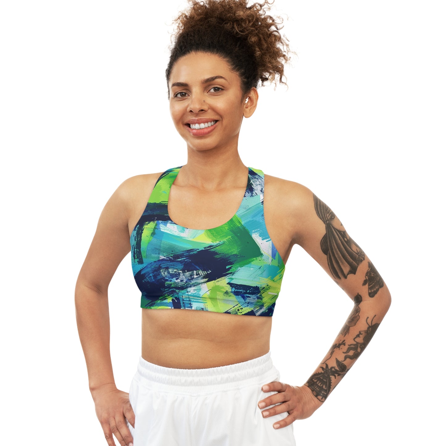 Surface Beach Volleyball Club Seamless Sports Bra (AOP)