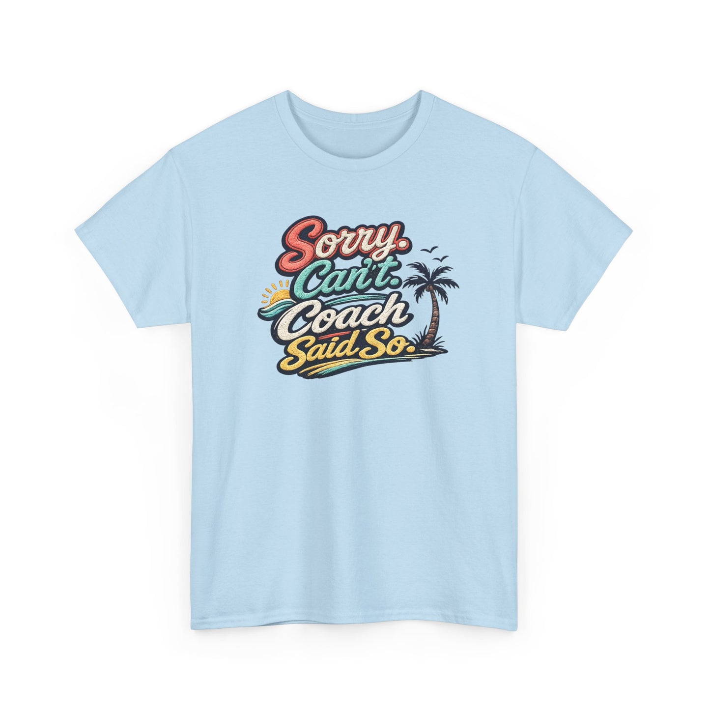 Beach Volleyball Tee — "Sorry, Can't. I’ve Got Beach Volleyball" Retro Graphic