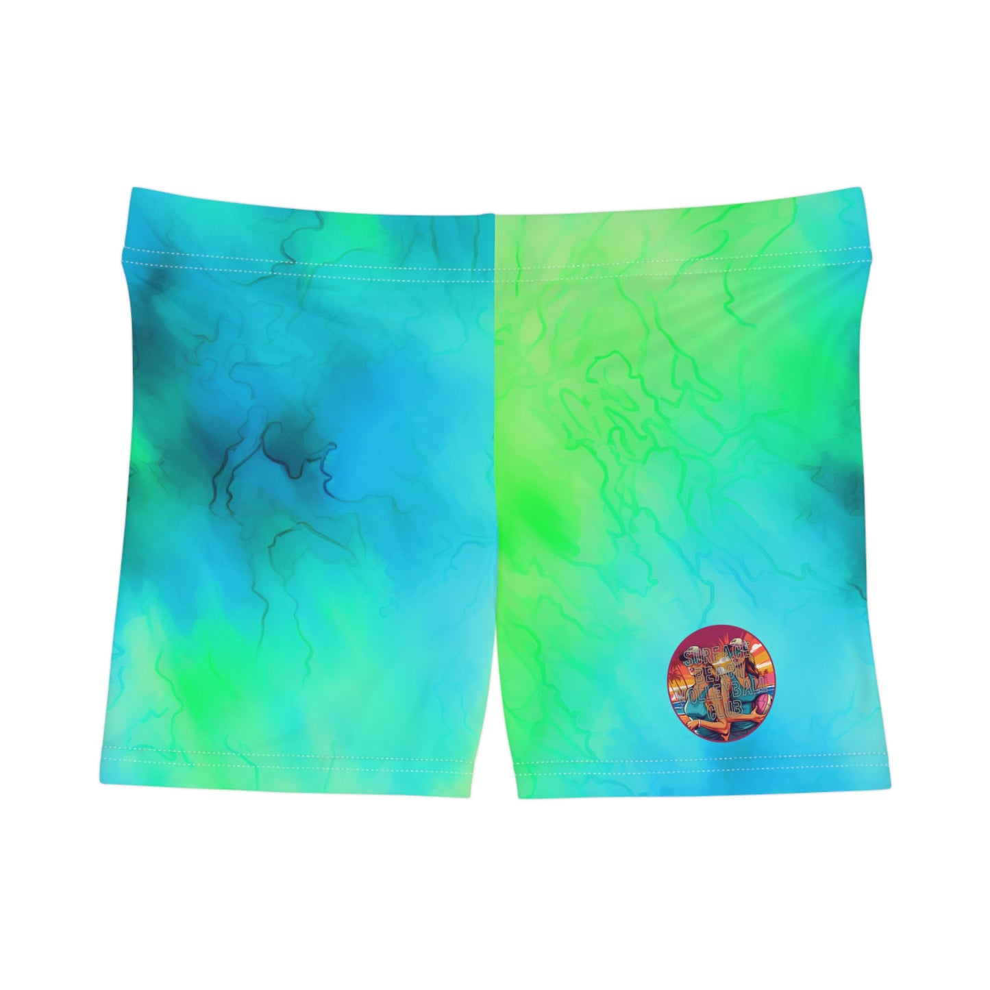 Surface Beach Volleyball Club Ombre Athletic Spandex Workout Yoga Women's Shorts (AOP)