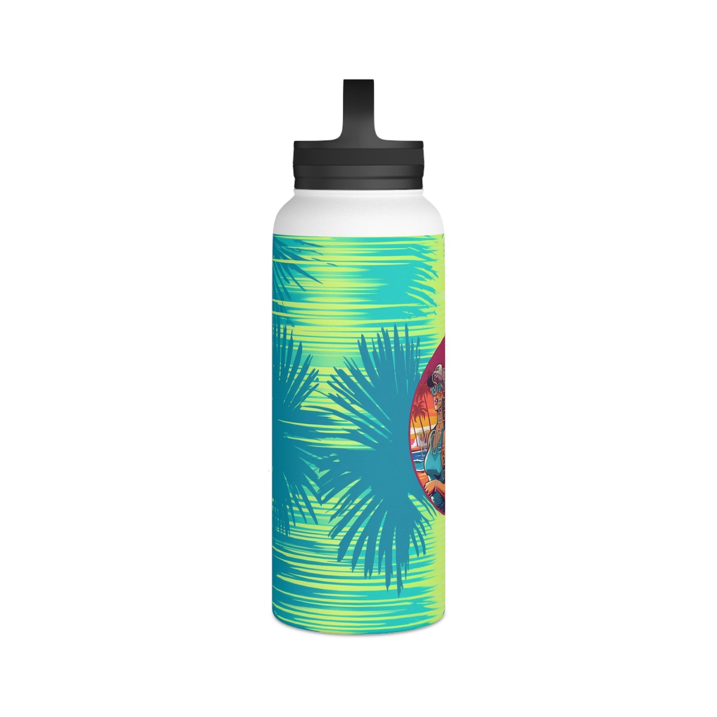 Surface Beach Volleyball Club Stainless Steel Water Bottle, Handle Lid