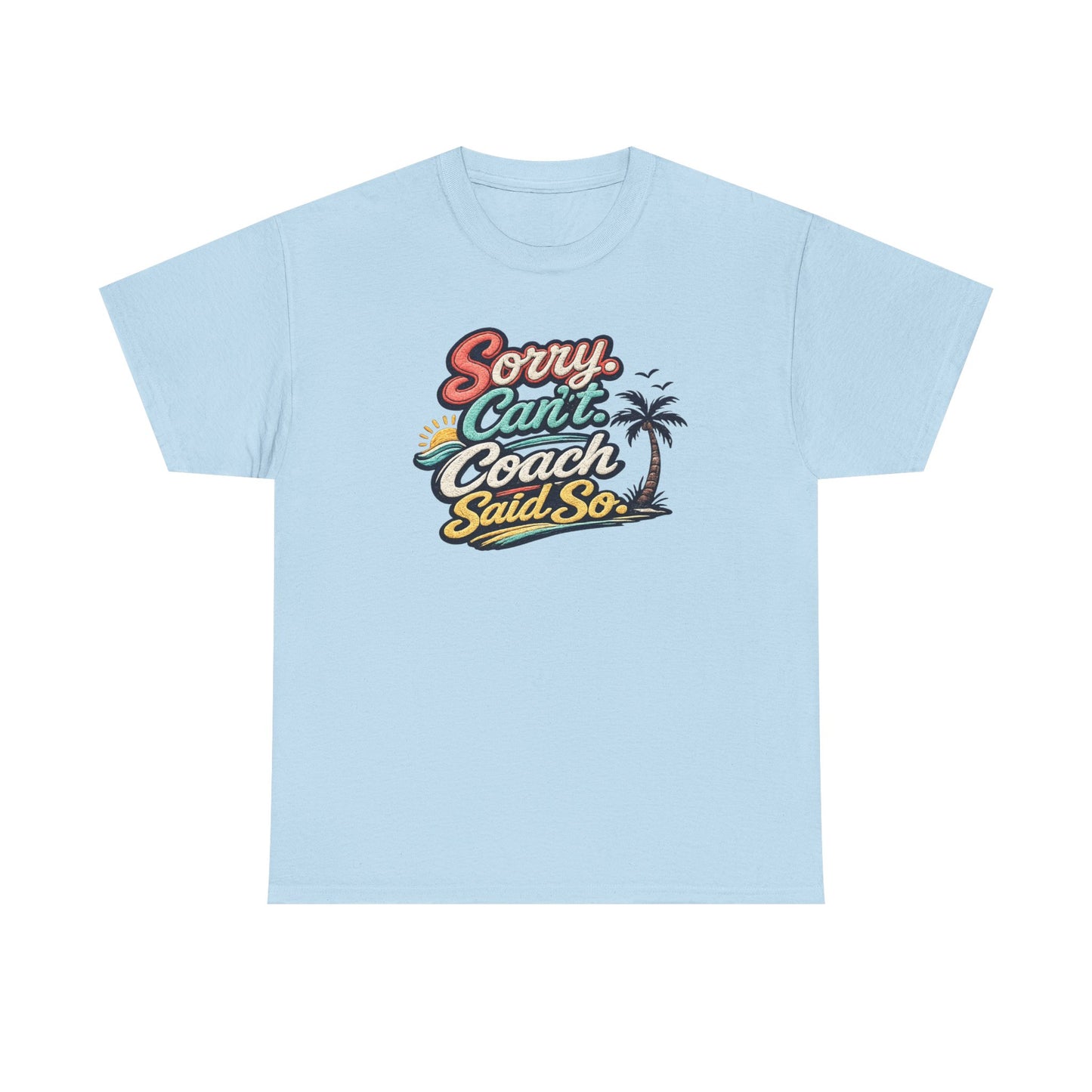 Beach Volleyball Tee — "Sorry, Can't. I’ve Got Beach Volleyball" Retro Graphic
