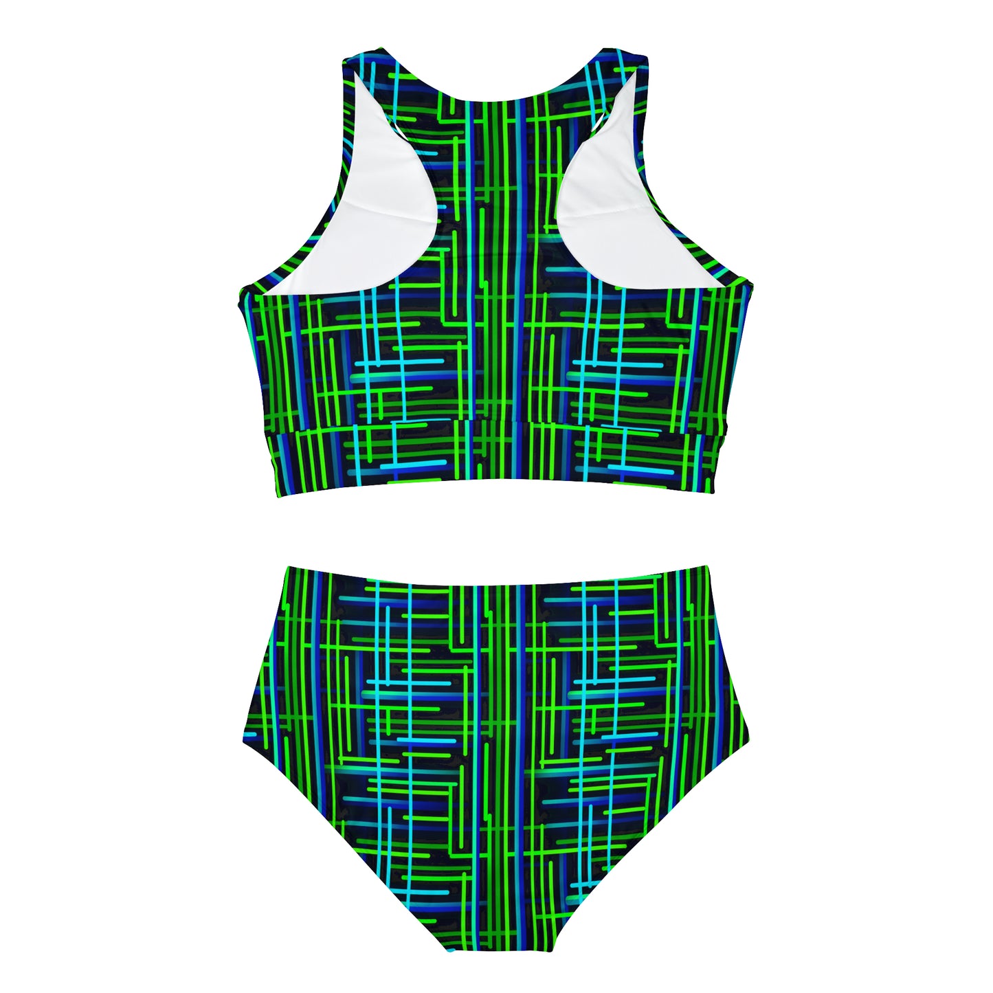 Mascot Surface Beach Volleyball Club Geometric Sporty Bikini Set