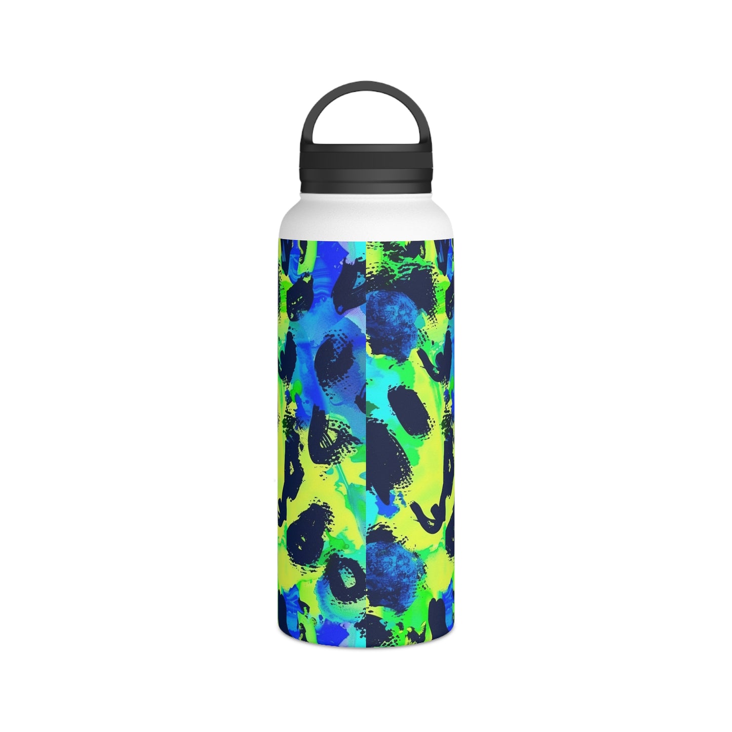 Mascot Surface Beach Volleyball Club Stainless Steel Water Bottle, Handle Lid