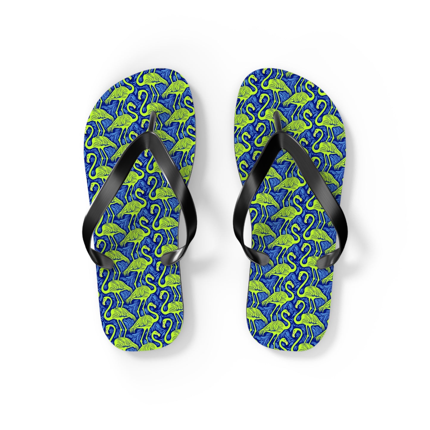 Flamingos Surface Beach Volleyball Club Designer Flip Flops