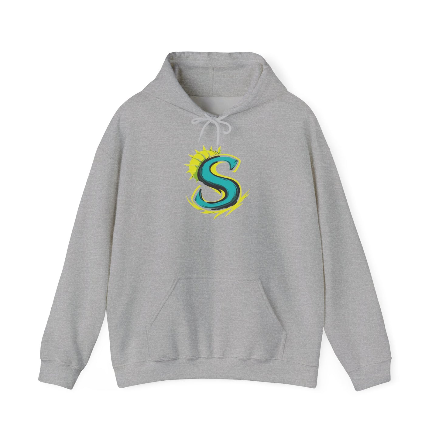 Sunwave 'S' Logo Hoodie – Surf-Inspired Monogram Sweatshirt