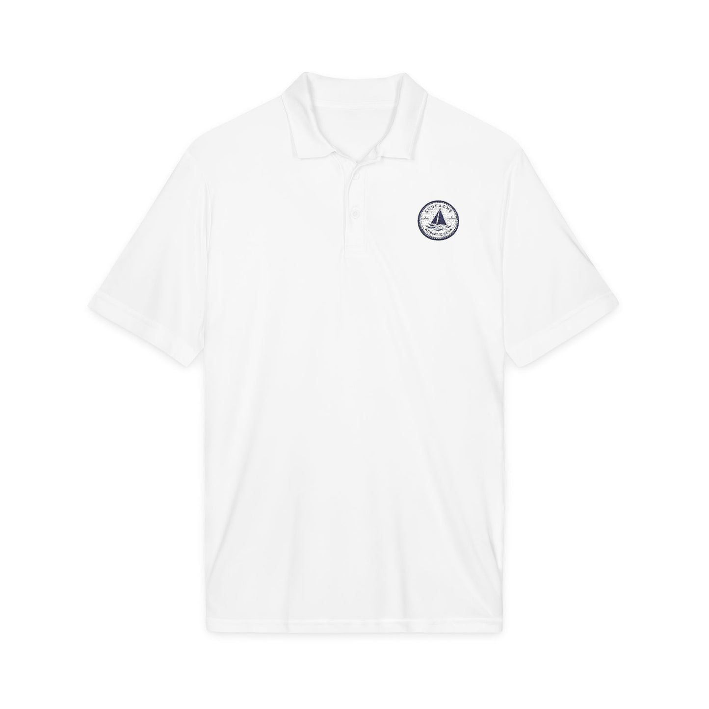 Surfache Embroidered Sailboat Polo Shirt - Nautical Club Performance Polo