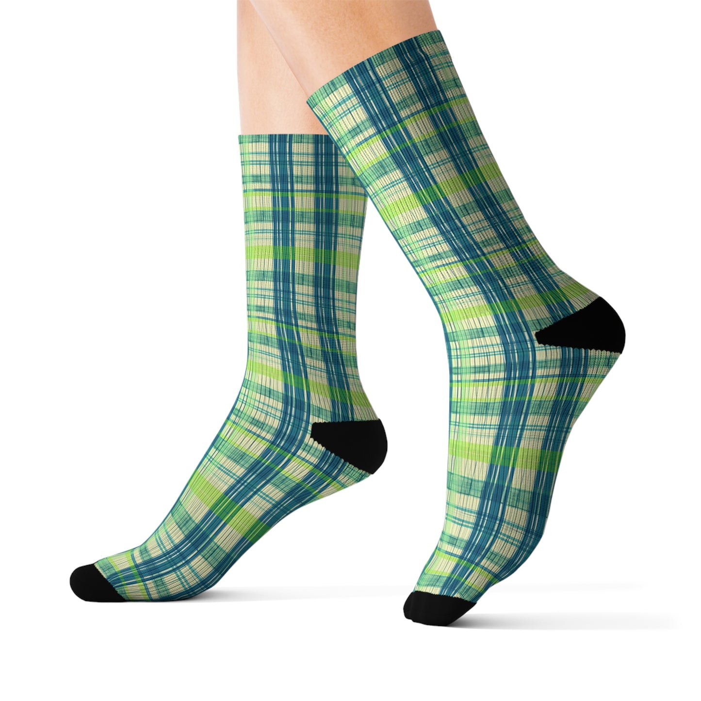 Striped Breatheable Moisture Wicking Performance Printed Fashion Sublimation Socks