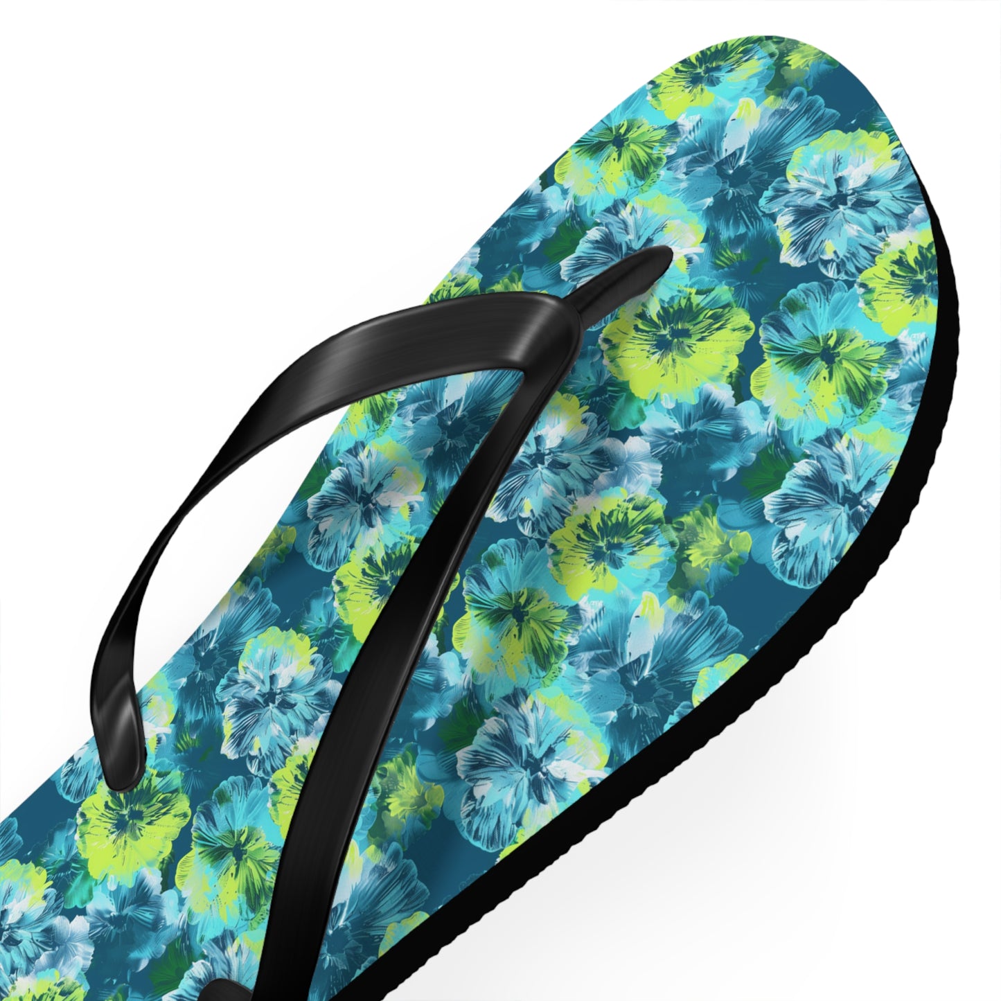 Floral Surface Beach Volleyball Club Designer Flip Flops