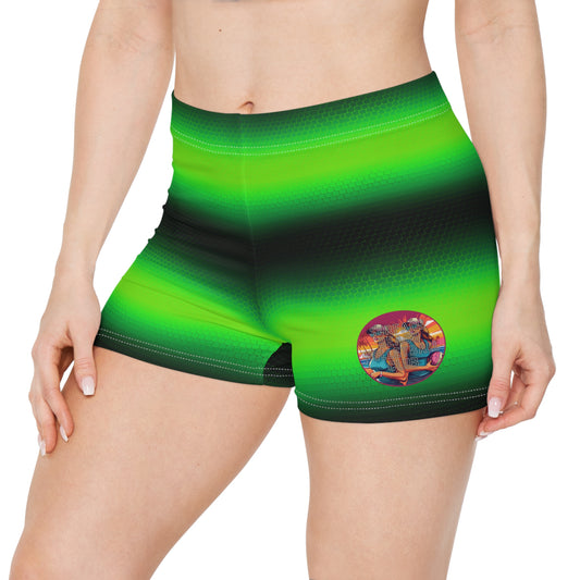 Surface Beach Volleyball Club Athletic Spandex Workout Yoga Women's Shorts (AOP)