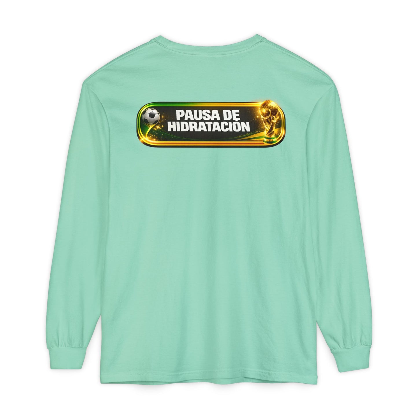 Surfache World Cup Soccer Long Sleeve Tee — "Surface" Front & "Pausa de Hidratación" Back