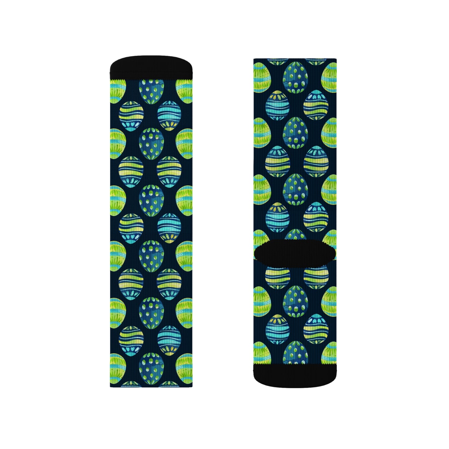 Easter Collection Breatheable Moisture Wicking Performance Printed Fashion Sublimation Socks