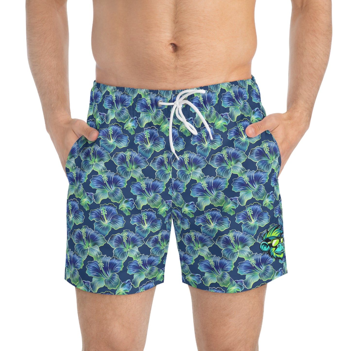 Hibiscus Surface Beach Volleyball Club Modern Swim Trunks