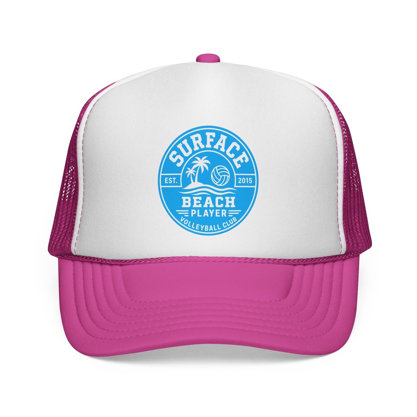 Surface Beach Volleyball Logo Trucker Caps | Surf Palm Volley Patch