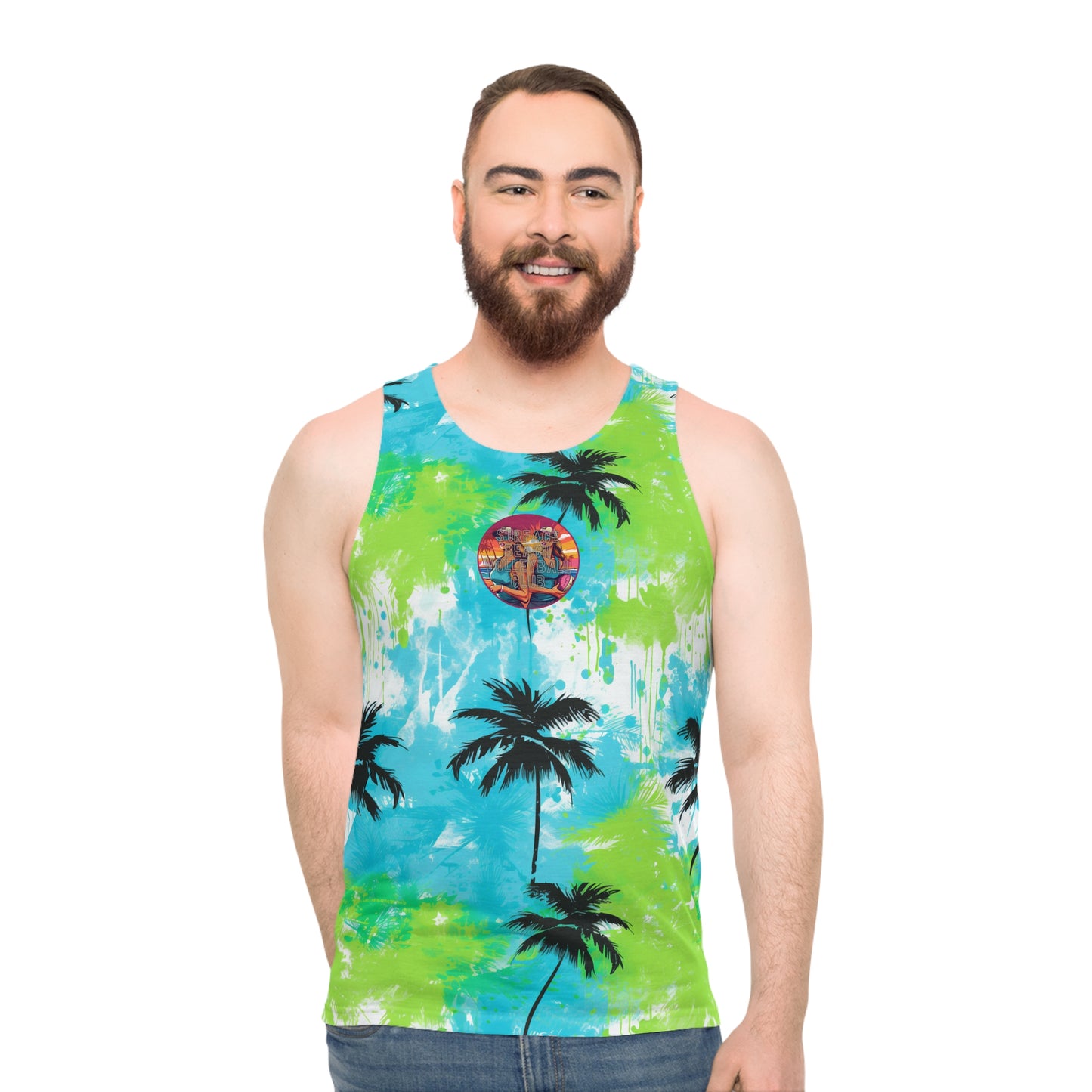 Surface Beach Volleyball Club Unisex Tank Top (AOP)