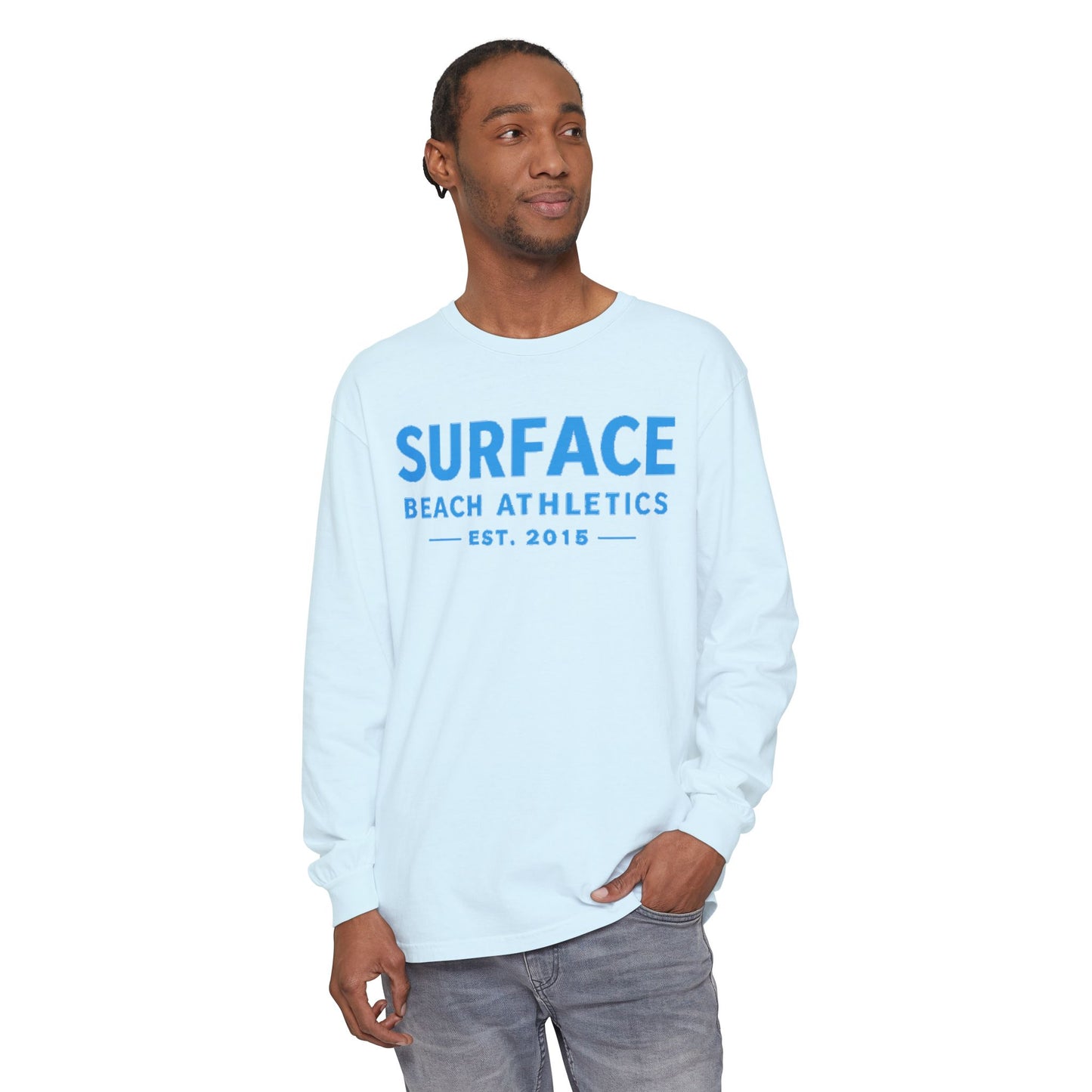 Surface Beach Athletics Long Sleeve Tee — 'Surface' Graphic Shirt