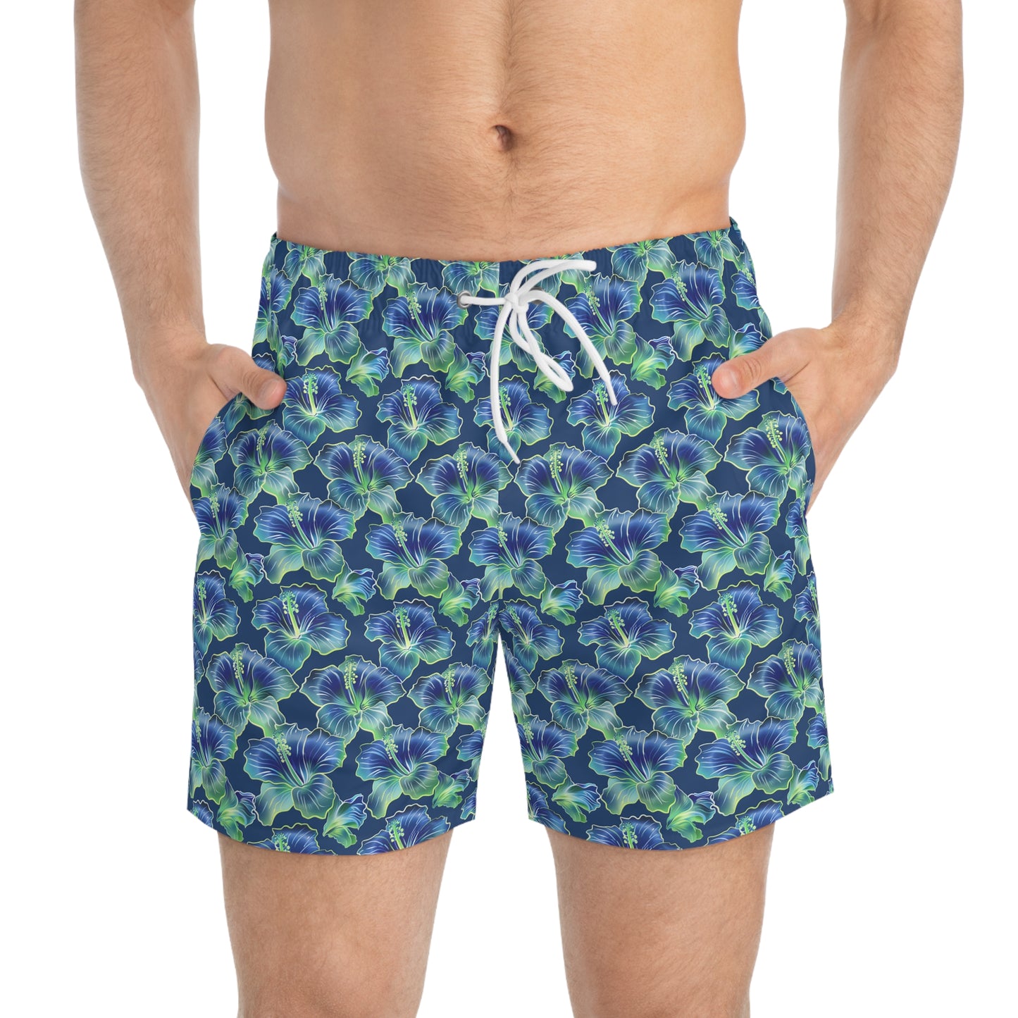 Moda Urbano Hibiscus  Modern Swim Trunks