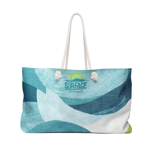 Surf Wave Weekender Bag — Coastal Travel Tote