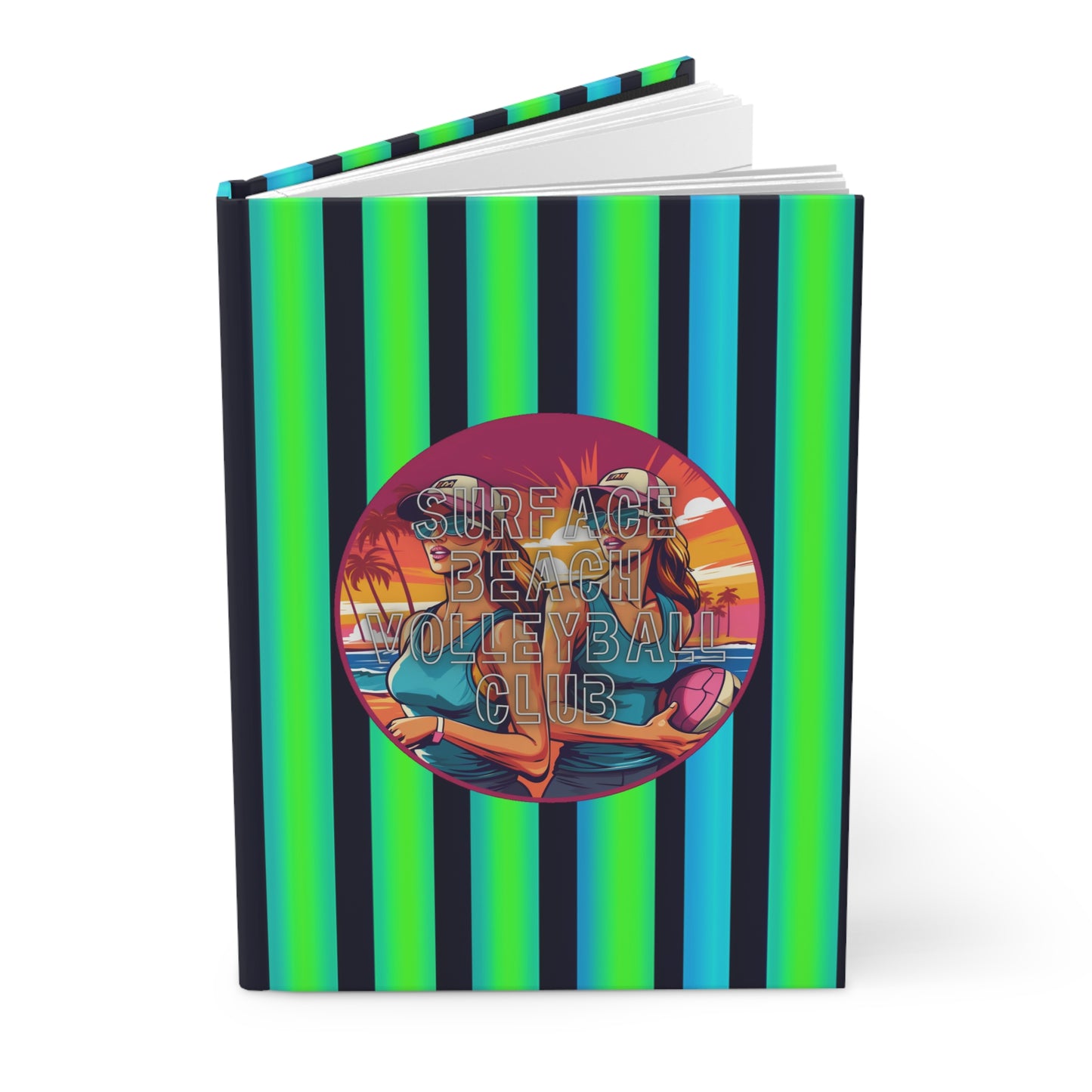 Surface Beach Volleyball Club Reflection Hardcover Journal Matte