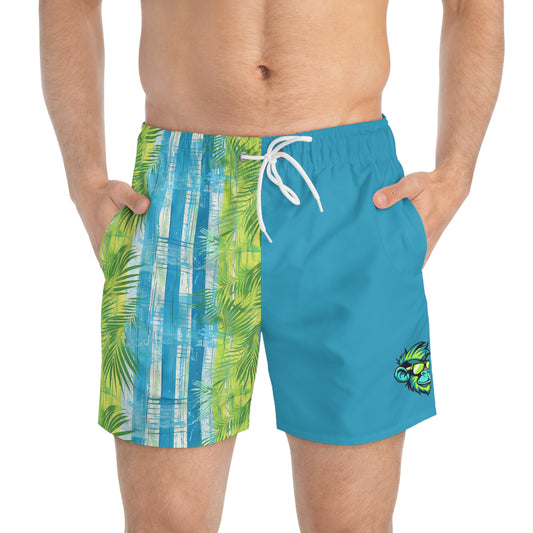 Mascot Surface Beach Volleyball Club Color Block Modern Swim Trunks