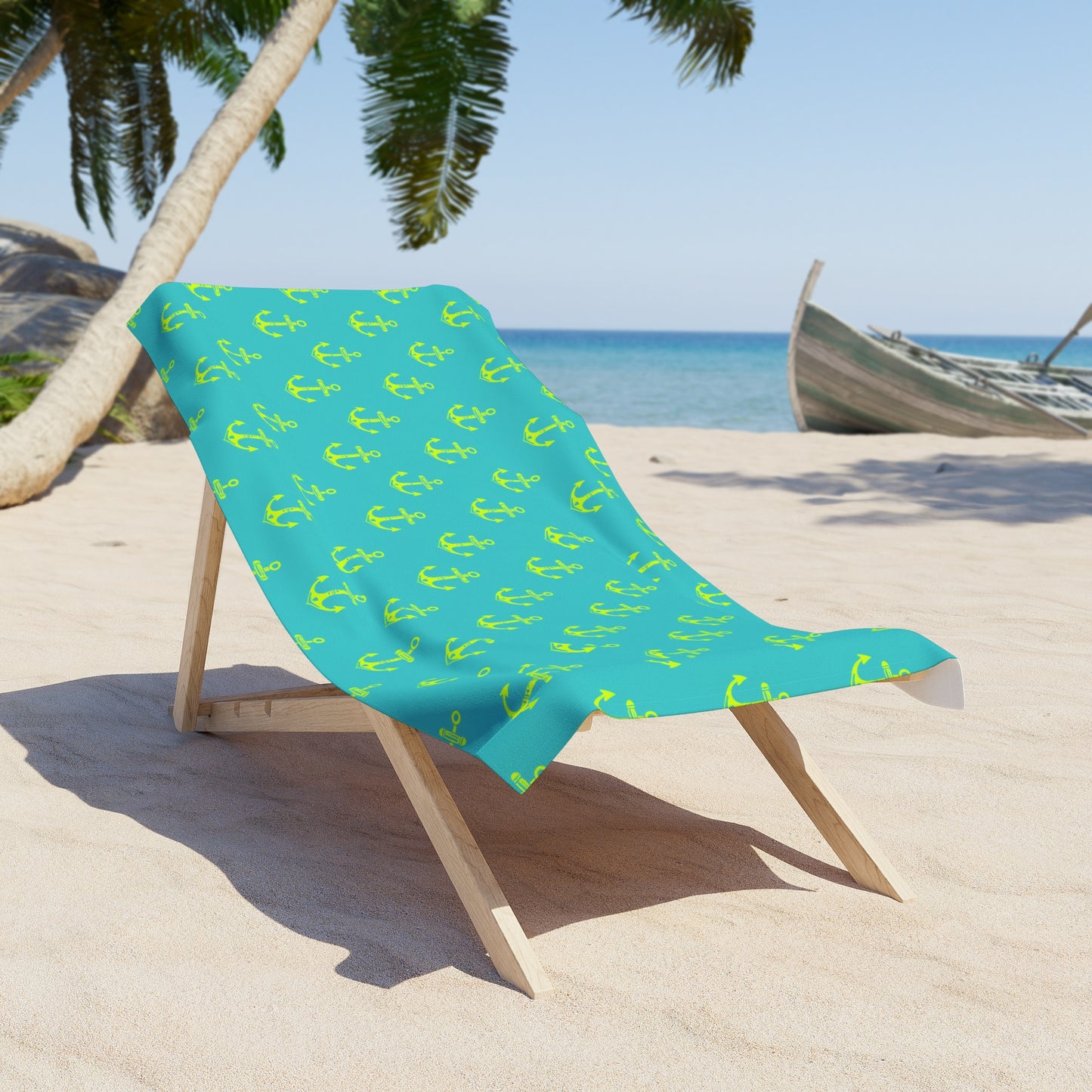 Anchors Away Surface Beach Volleyball Club Beach Towel