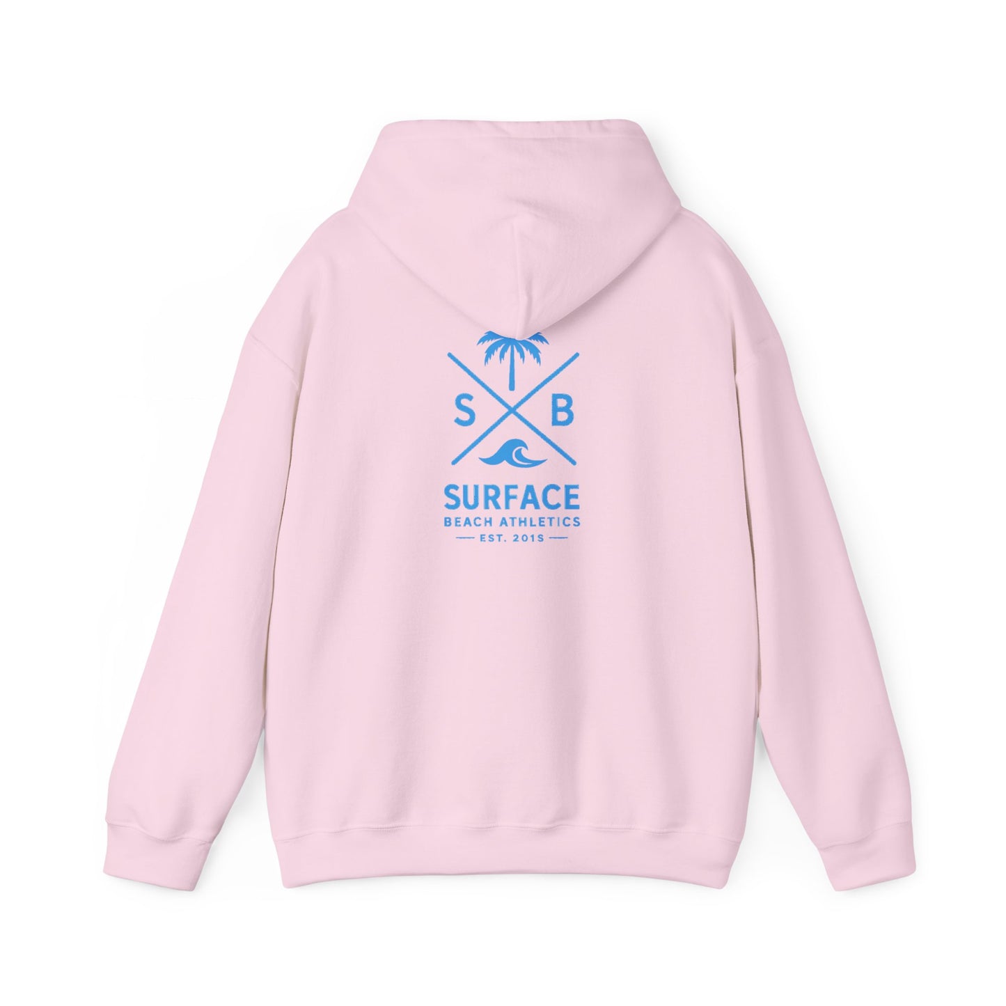 Surface Beach Athletics Hoodie — Palm Tree Surf Logo Pullover