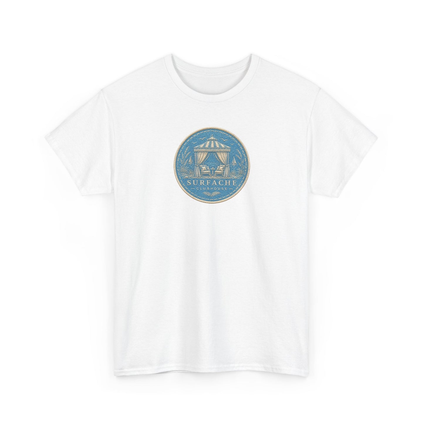 Surfache Cabana Club T‑Shirt – Tropical Beach Cabana Graphic Tee