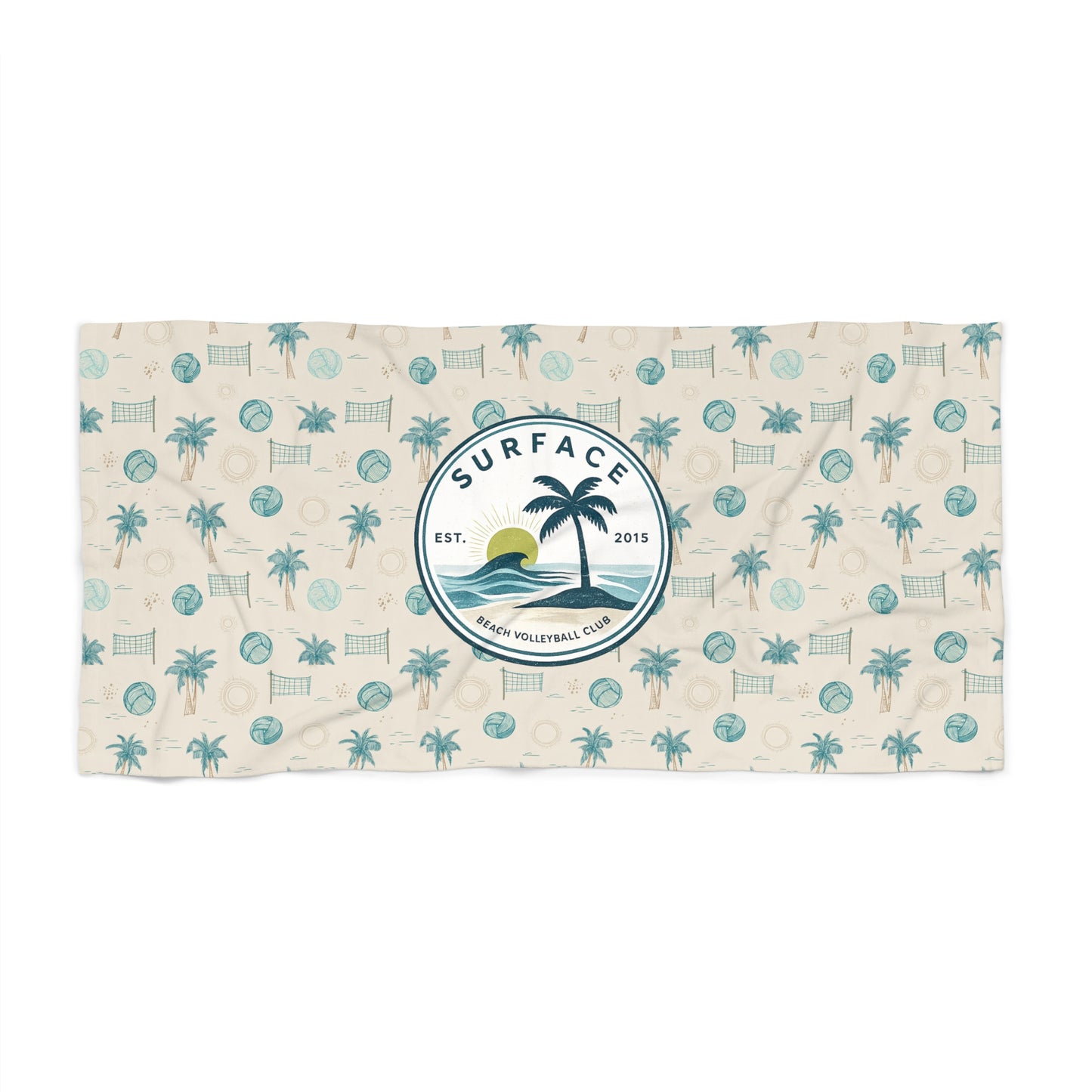 Surface Surf Club Palm Tree Beach Towel
