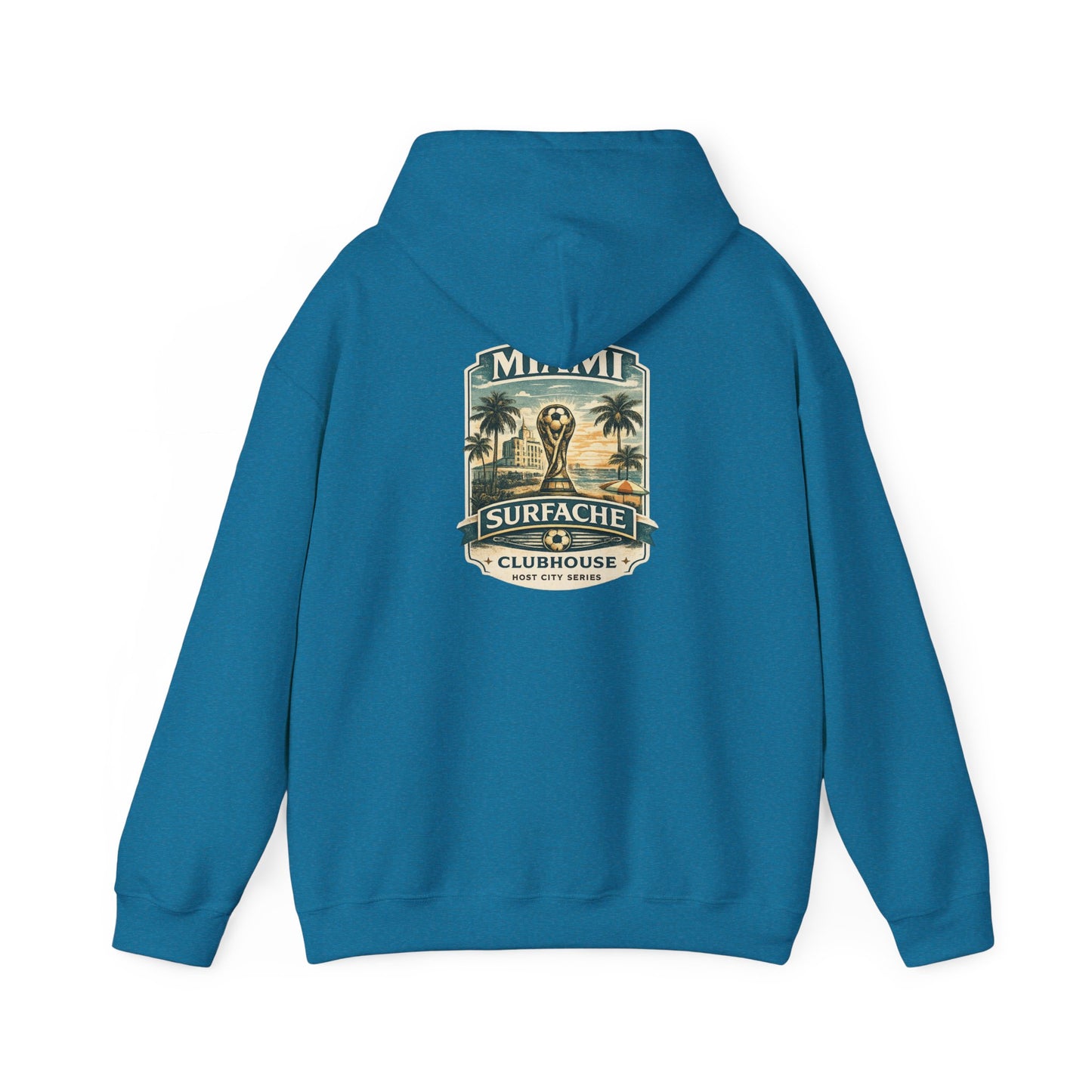 Surfache Hoodie — Miami Vintage Surf Club Logo Hooded Sweatshirt