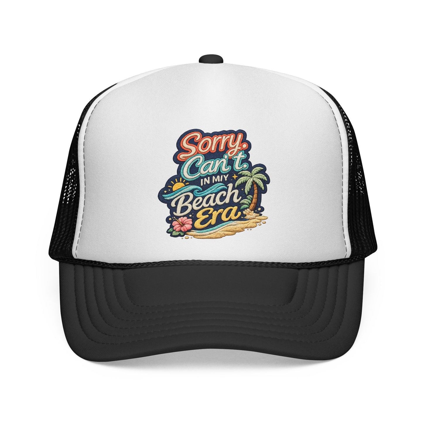 Sorry Can’t — Beach Vibes Trucker Cap