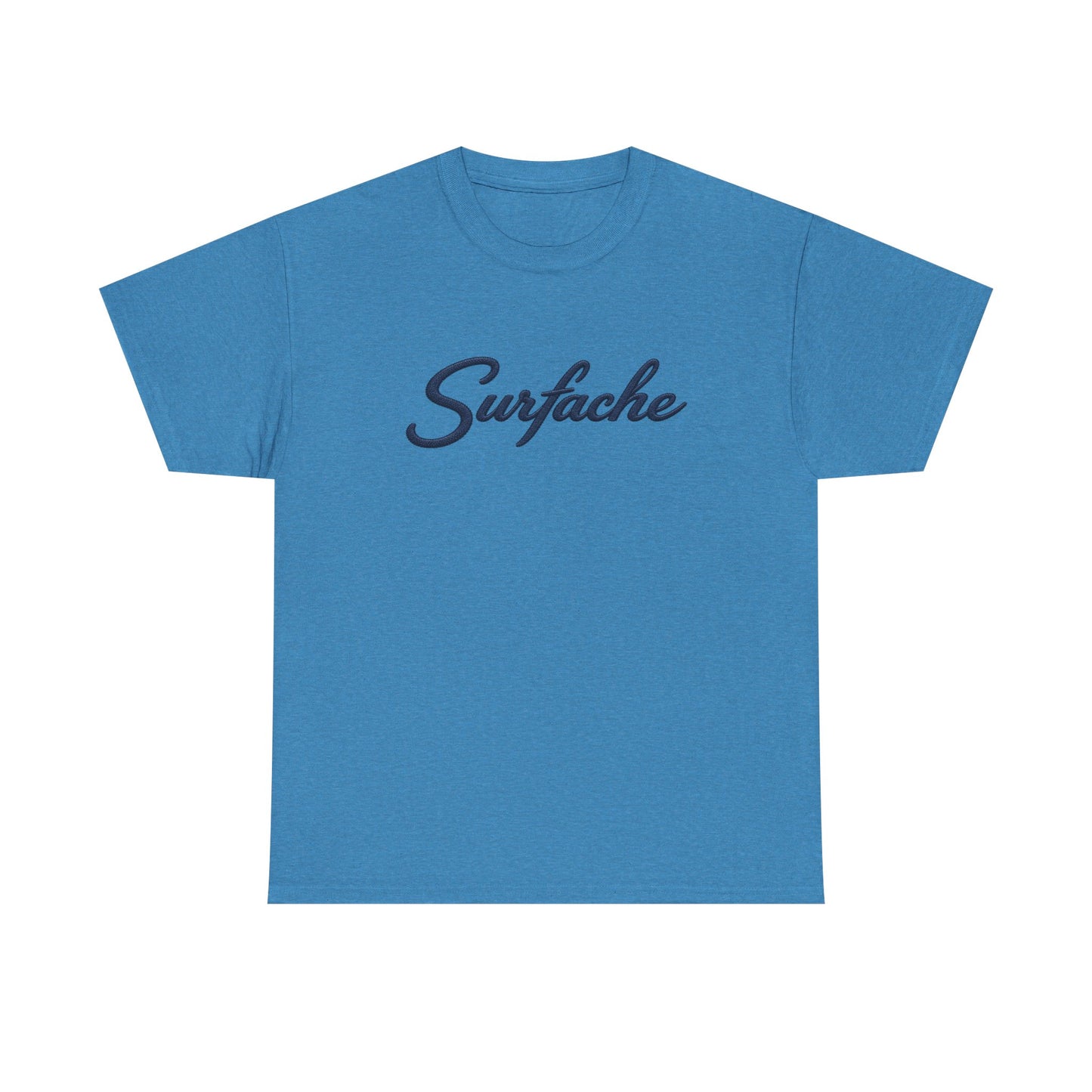 Surfache Logo Tee — Retro Script Front & Manta Ray Patch Back