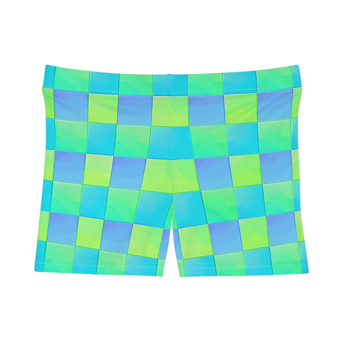 Checkered Surface Beach Volleyball Club Women's Spandex Volleys (AOP)