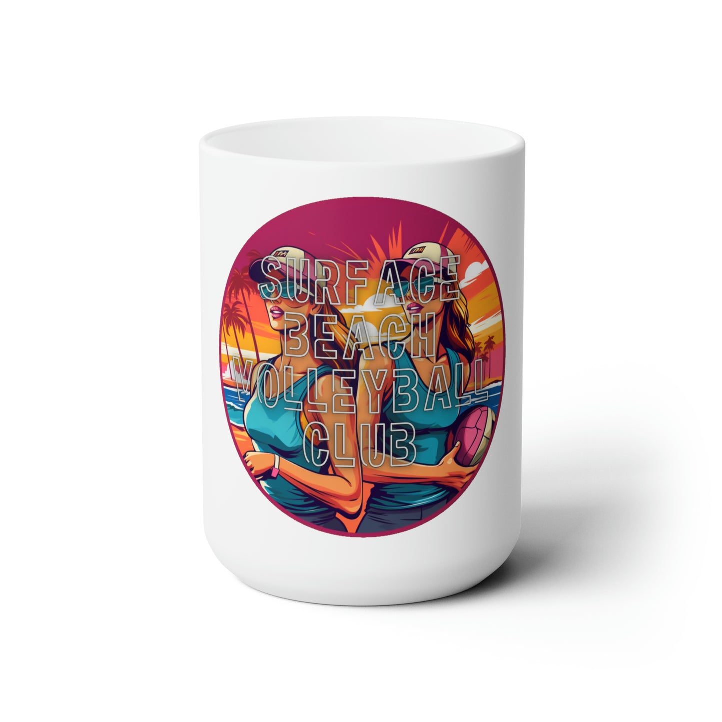 Surface Beach Volleyball Club Ceramic Mug 15oz