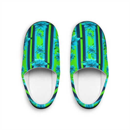 Surface Beach Volleyball Club Floral Striped Men's Indoor Slippers