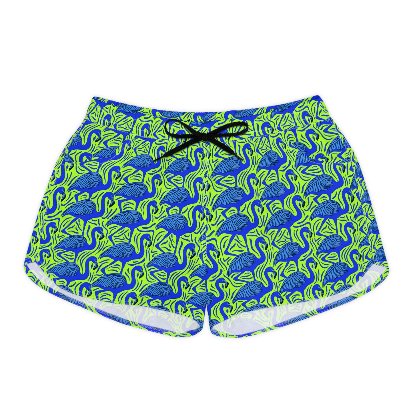 Flamingo Party Surface Beach Volleyball Club Cover Up Women's Casual Shorts (AOP)