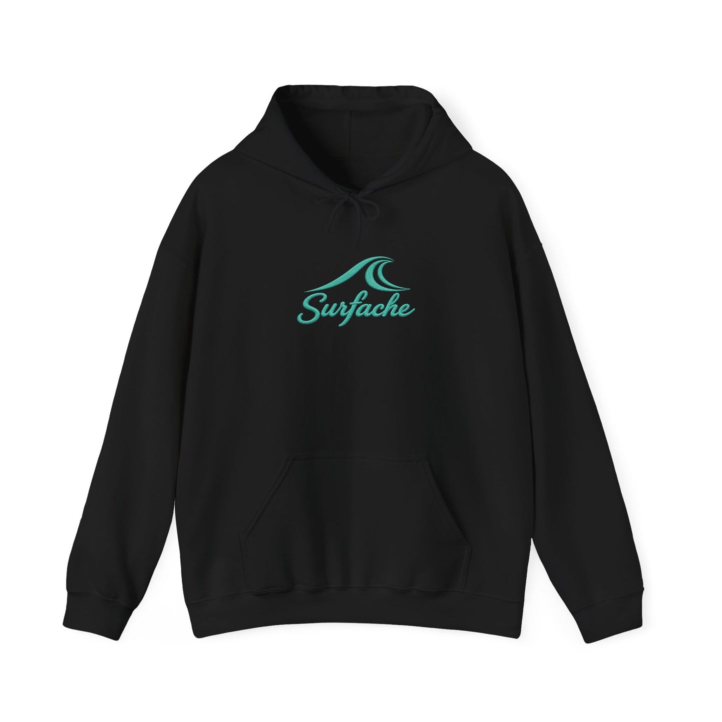 Surfache World Cup Wave Hoodie — Vintage Surf Patch Graphic Hooded Sweatshirt