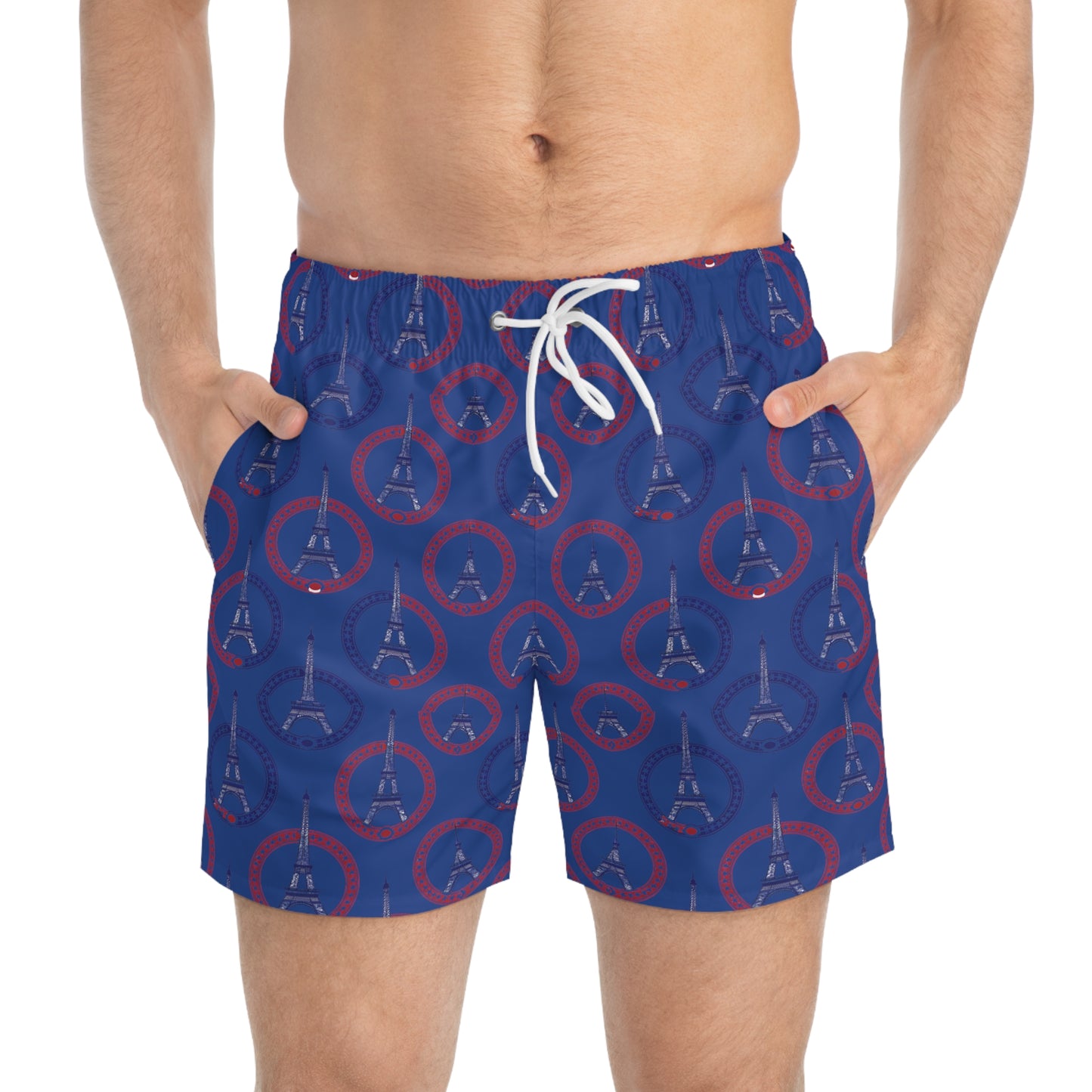 Paris Olympics Inspired Surface Beach Volleyball Club Modern Swim Trunks