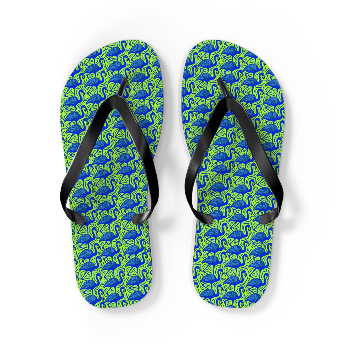 Flamingos Surface Beach Volleyball Club Designer Flip Flops