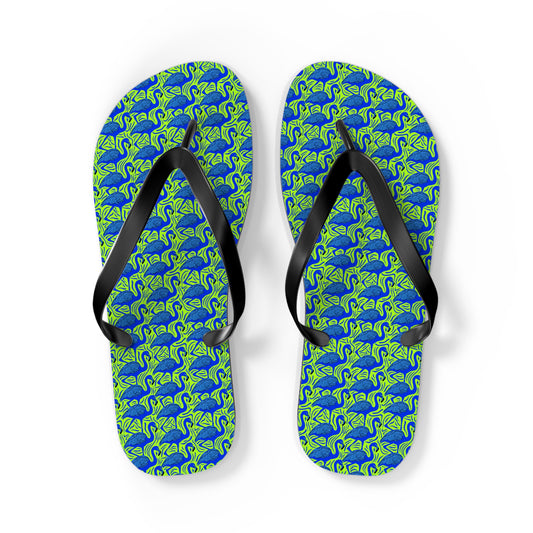 Flamingos Surface Beach Volleyball Club Designer Flip Flops