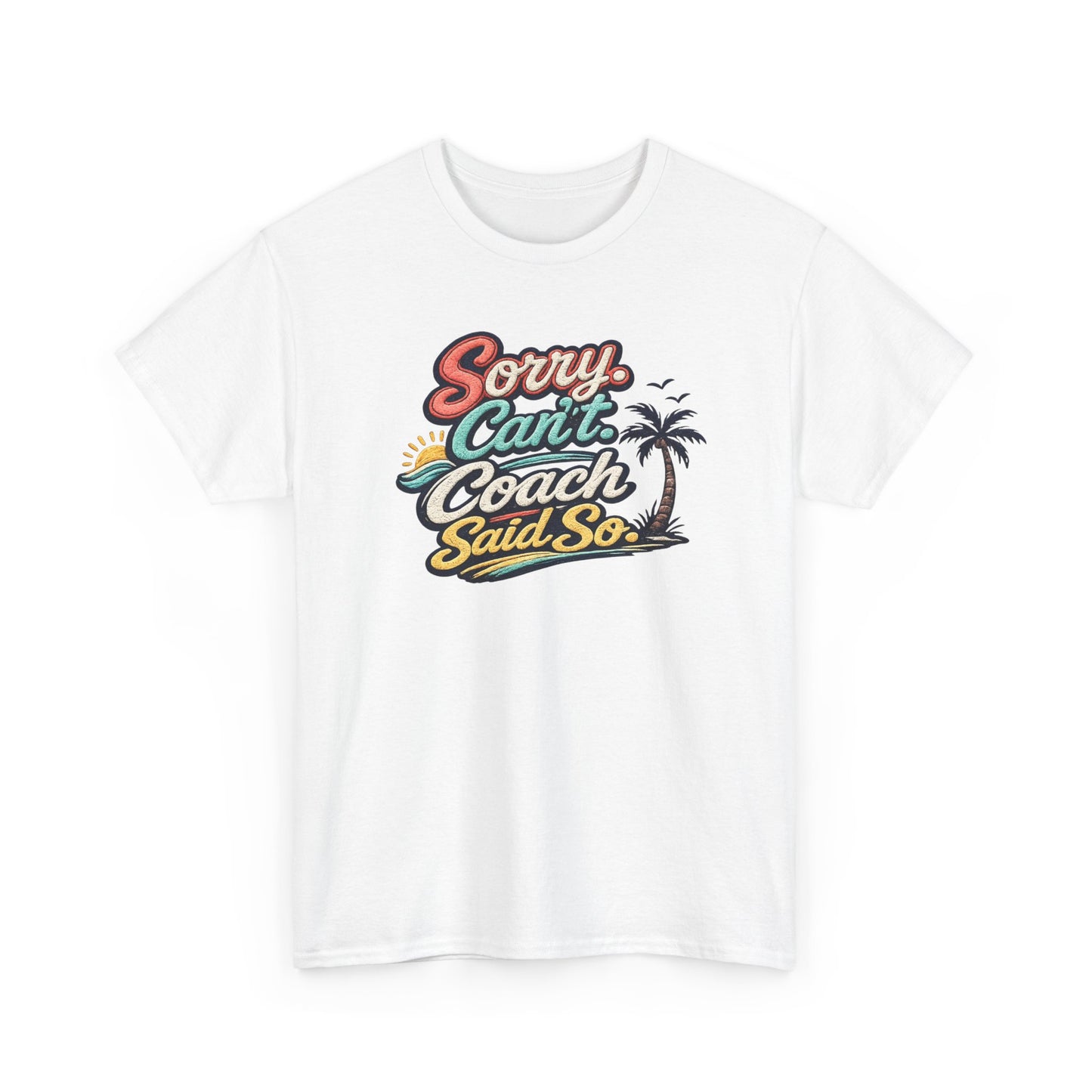 Beach Volleyball Tee — "Sorry, Can't. I’ve Got Beach Volleyball" Retro Graphic