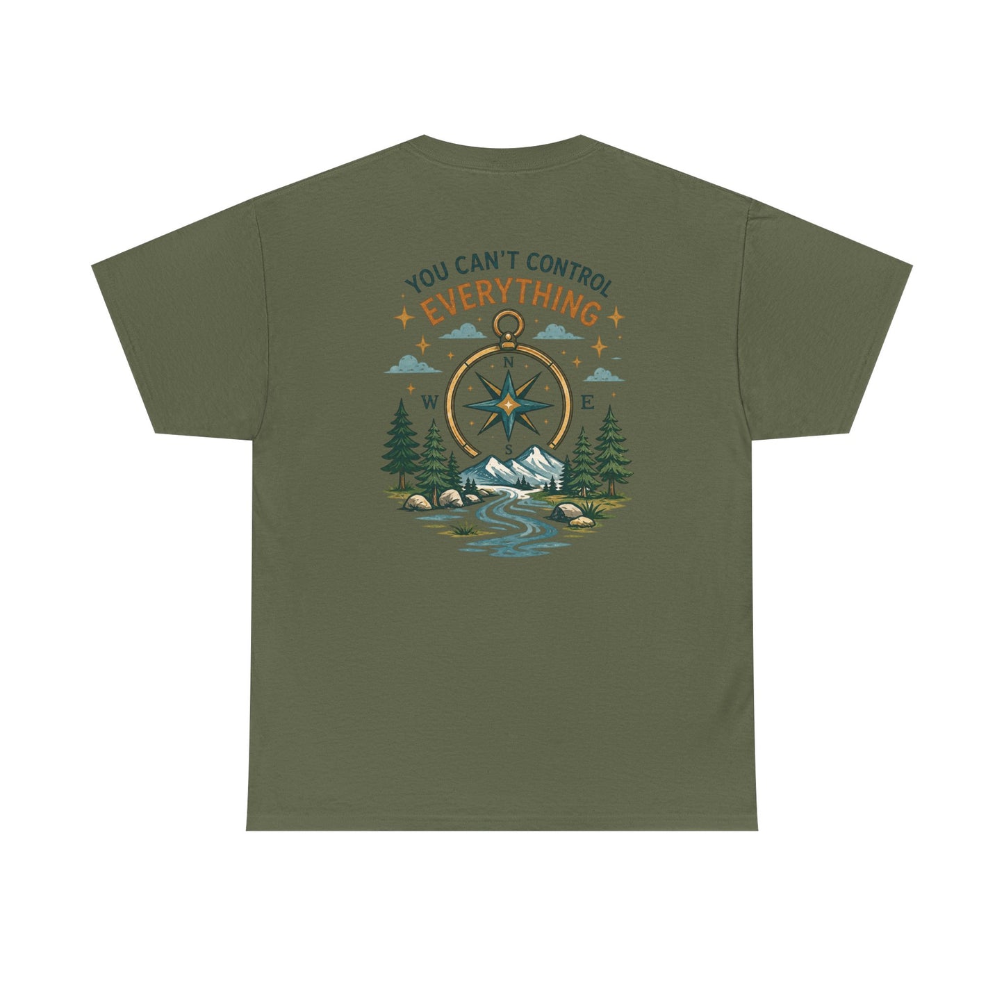 Adventure Compass Tee — "You Can't Control Everything" Outdoor Graphic T‑Shirt