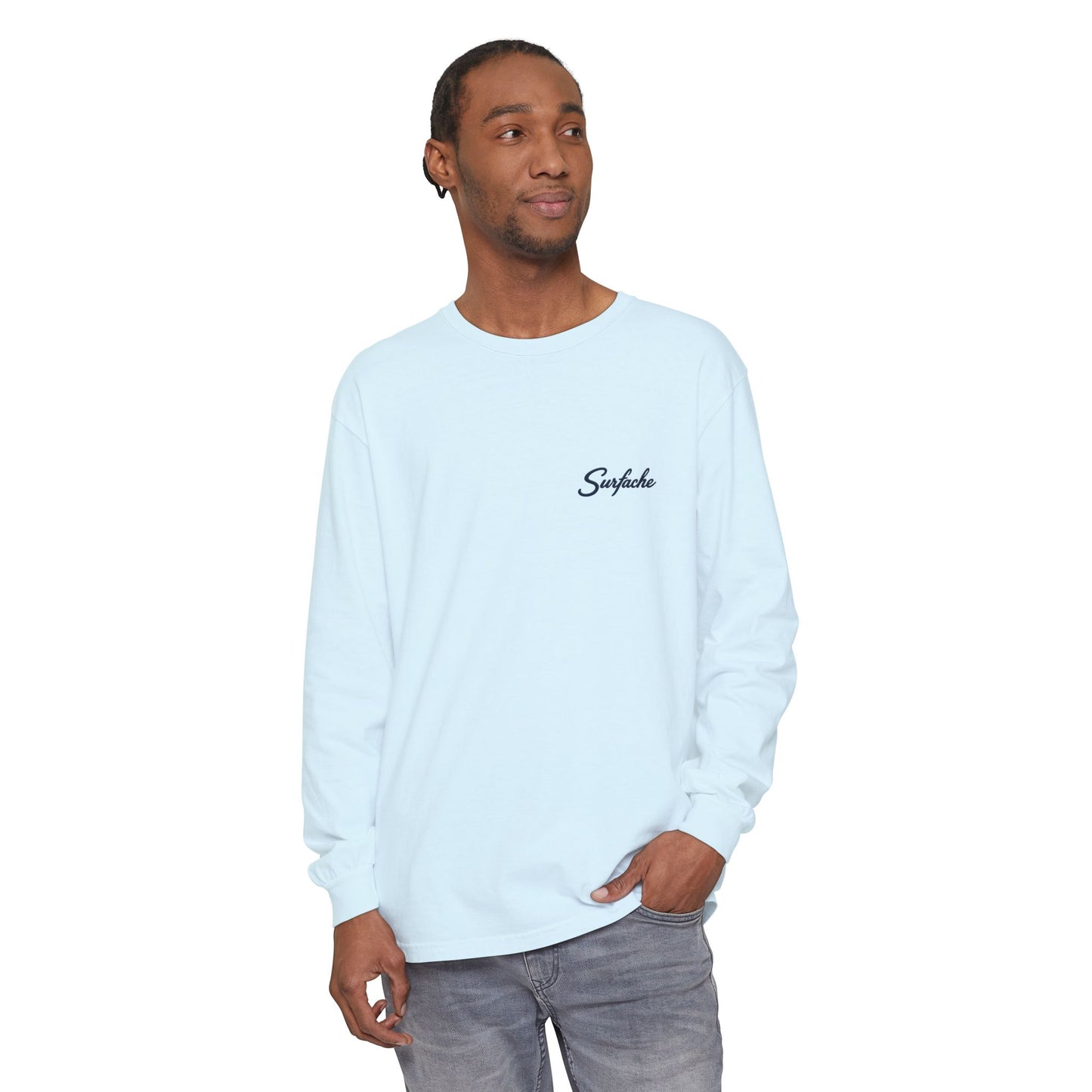 Surfache Long Sleeve T-Shirt — Coastal Heron Graphic