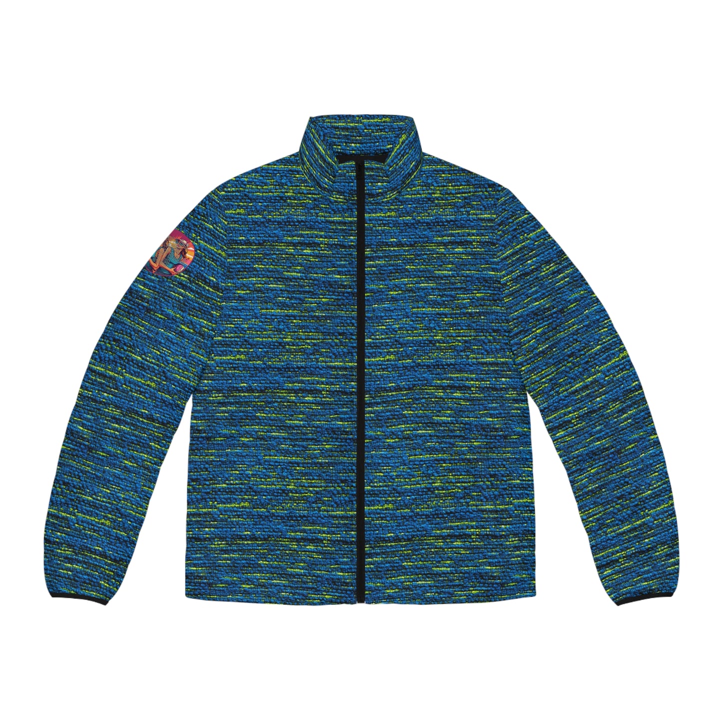 Surface Beach Volleyball Club Men's Puffer Jacket (AOP)