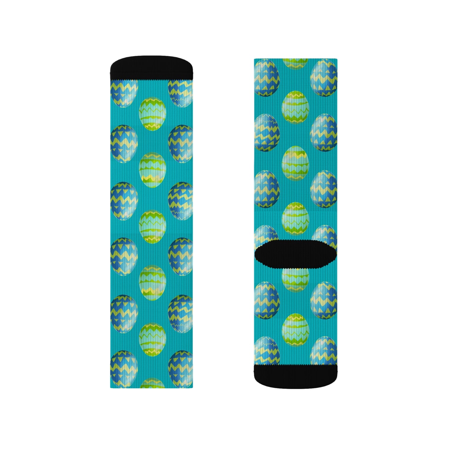 Easter Collection Breatheable Moisture Wicking Performance Printed Fashion Sublimation Socks