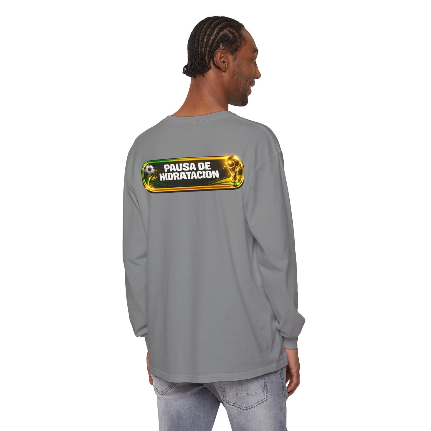 Surfache World Cup Soccer Long Sleeve Tee — "Surface" Front & "Pausa de Hidratación" Back