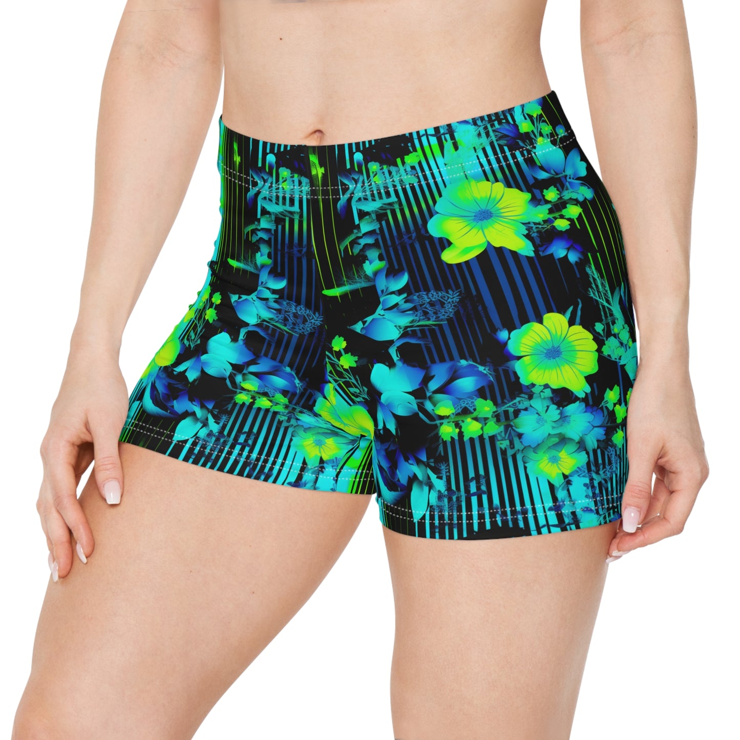 Surface Beach Volleyball Club Athletic Spandex Workout Yoga Women's Shorts (AOP)