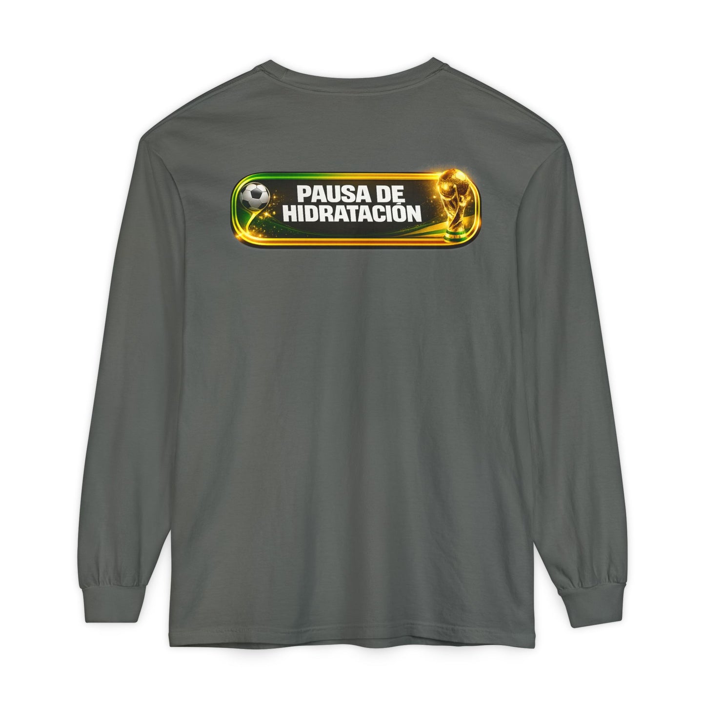 Surfache World Cup Soccer Long Sleeve Tee — "Surface" Front & "Pausa de Hidratación" Back