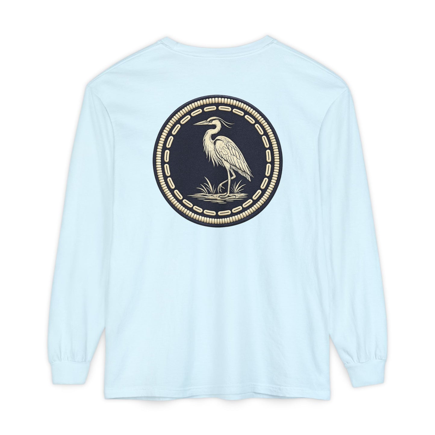 Surfache Long Sleeve T-Shirt — Coastal Heron Graphic
